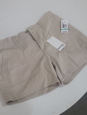 Kensie Beige Boyfriend Shorts